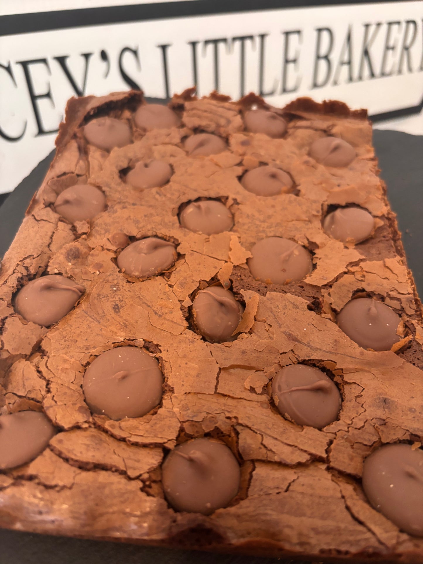 Cadbury Caramel Brownie Slab
