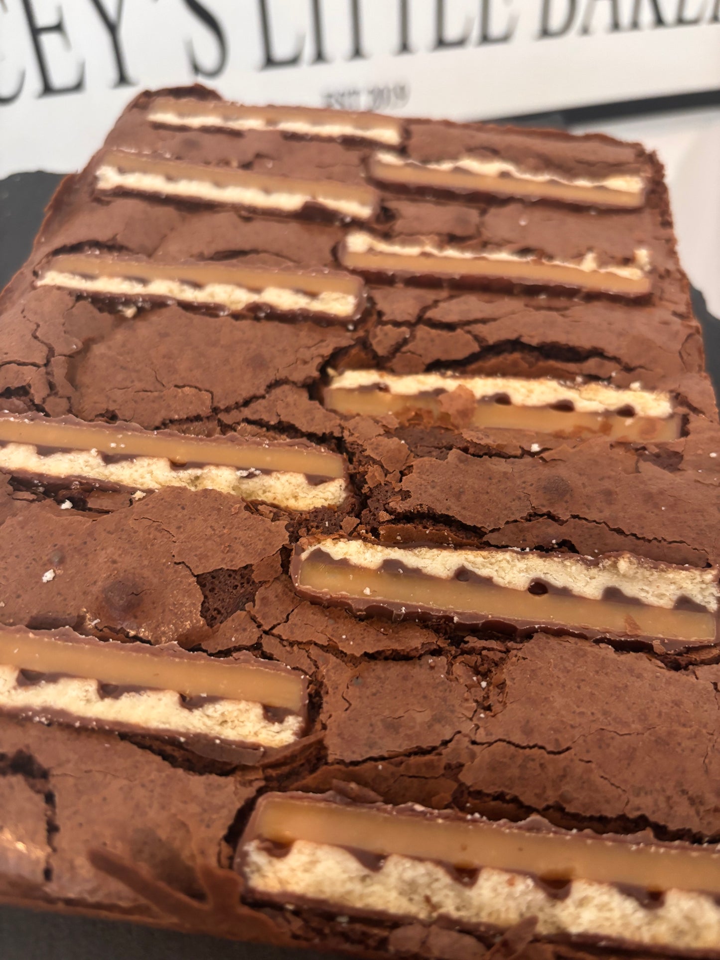 Twix Brownie Slab