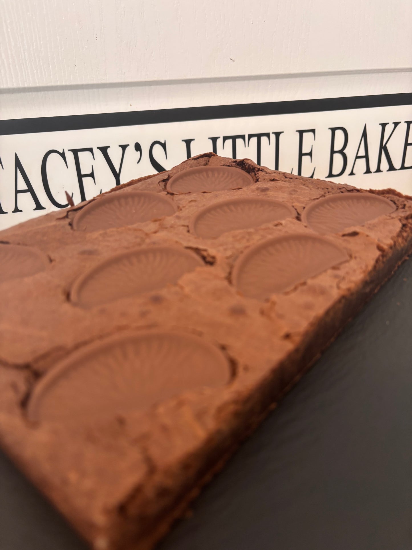 Chocolate Orange Brownie Slab