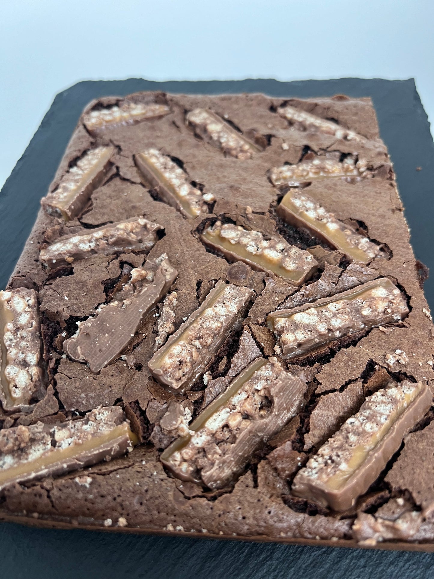 Toffee Crisp Brownie Slab