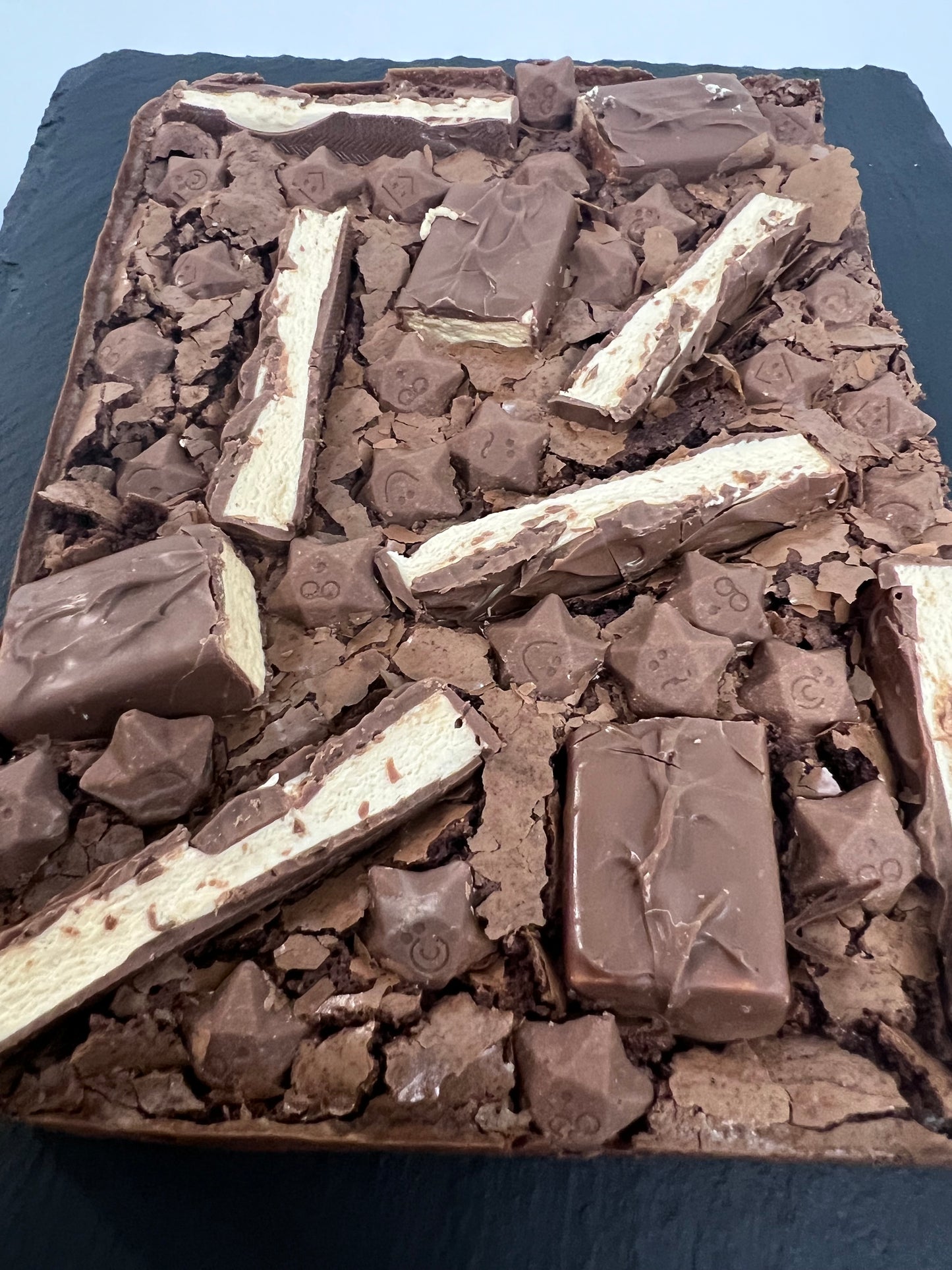 Milky Way Brownie Slab