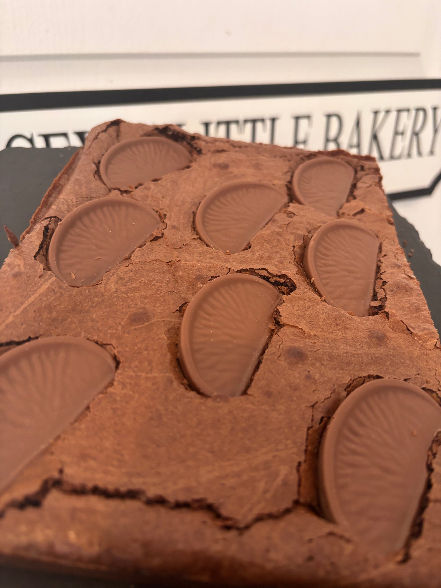Chocolate Orange Brownie Slab