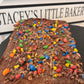 M&M Brownie Slab