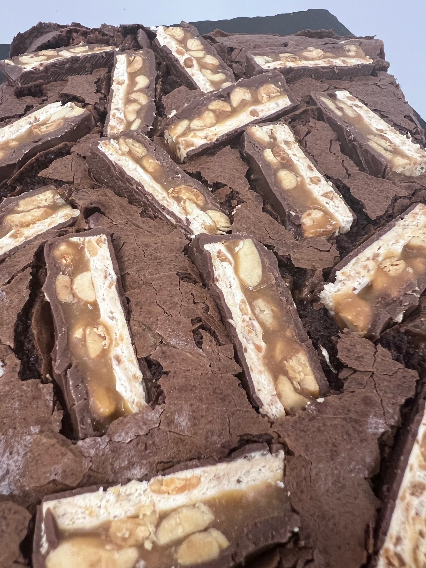 Snickers Brownie Slab