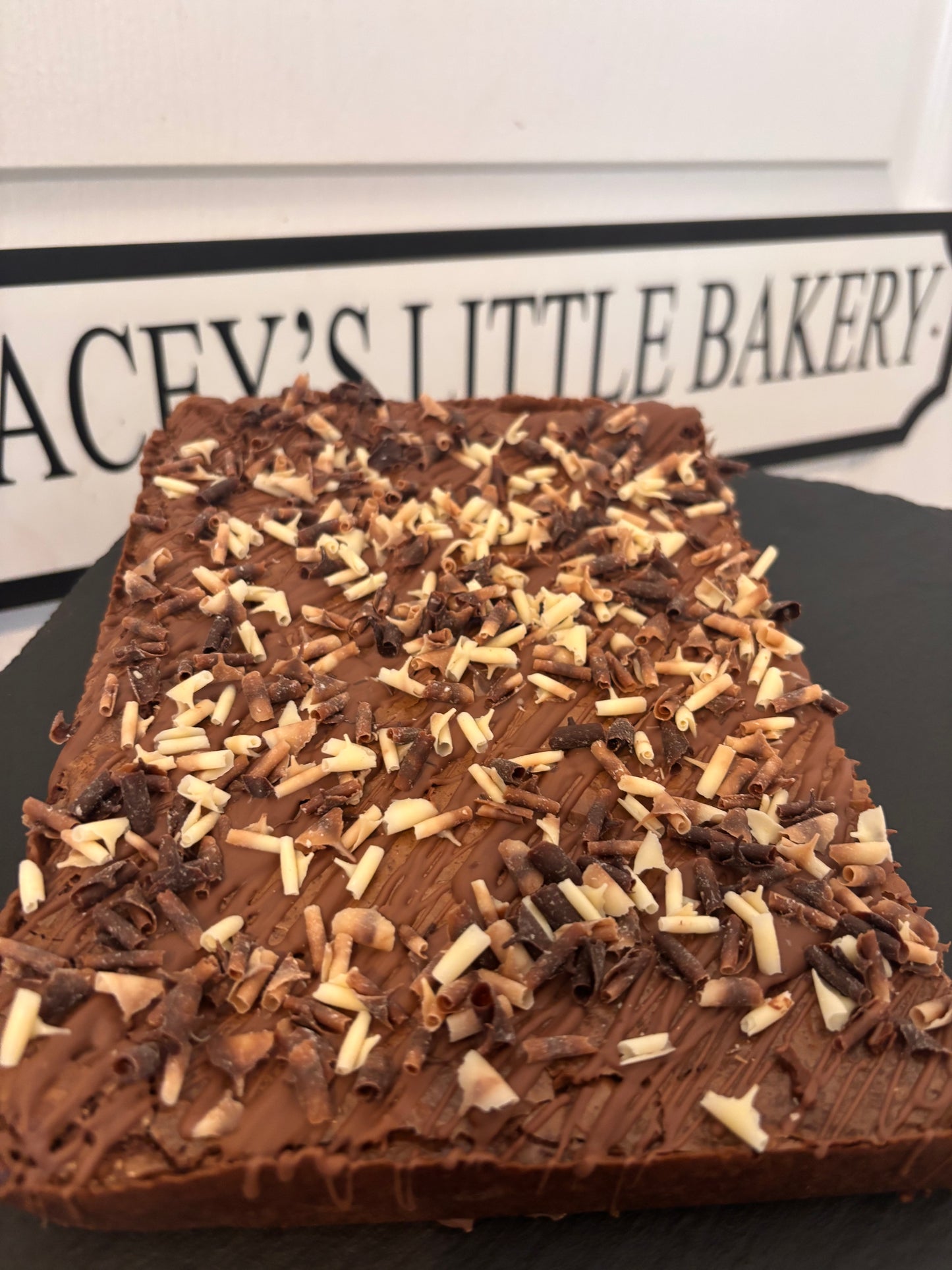 Triple Chocolate Brownie Slab