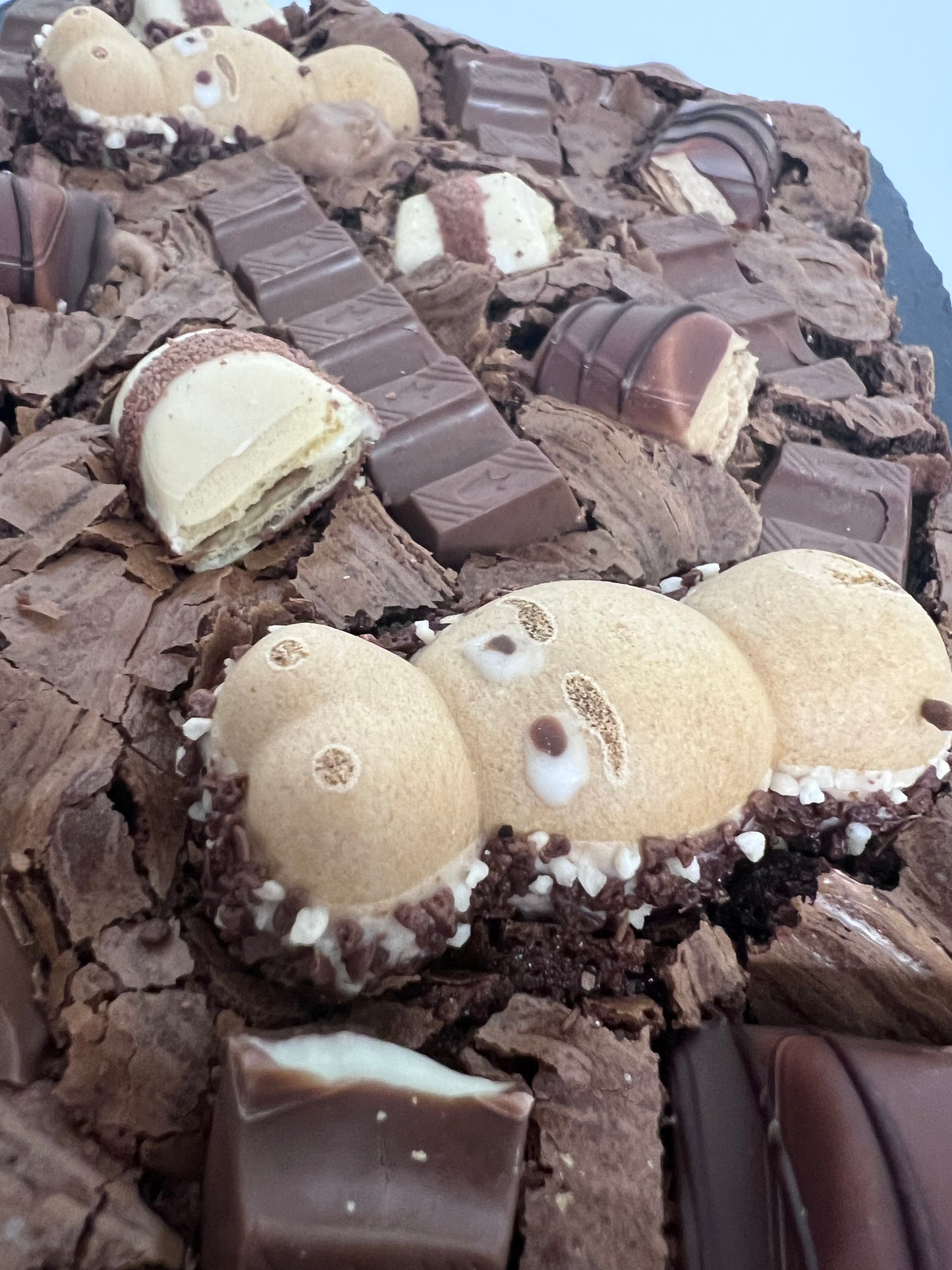 Kinder Brownie Slab