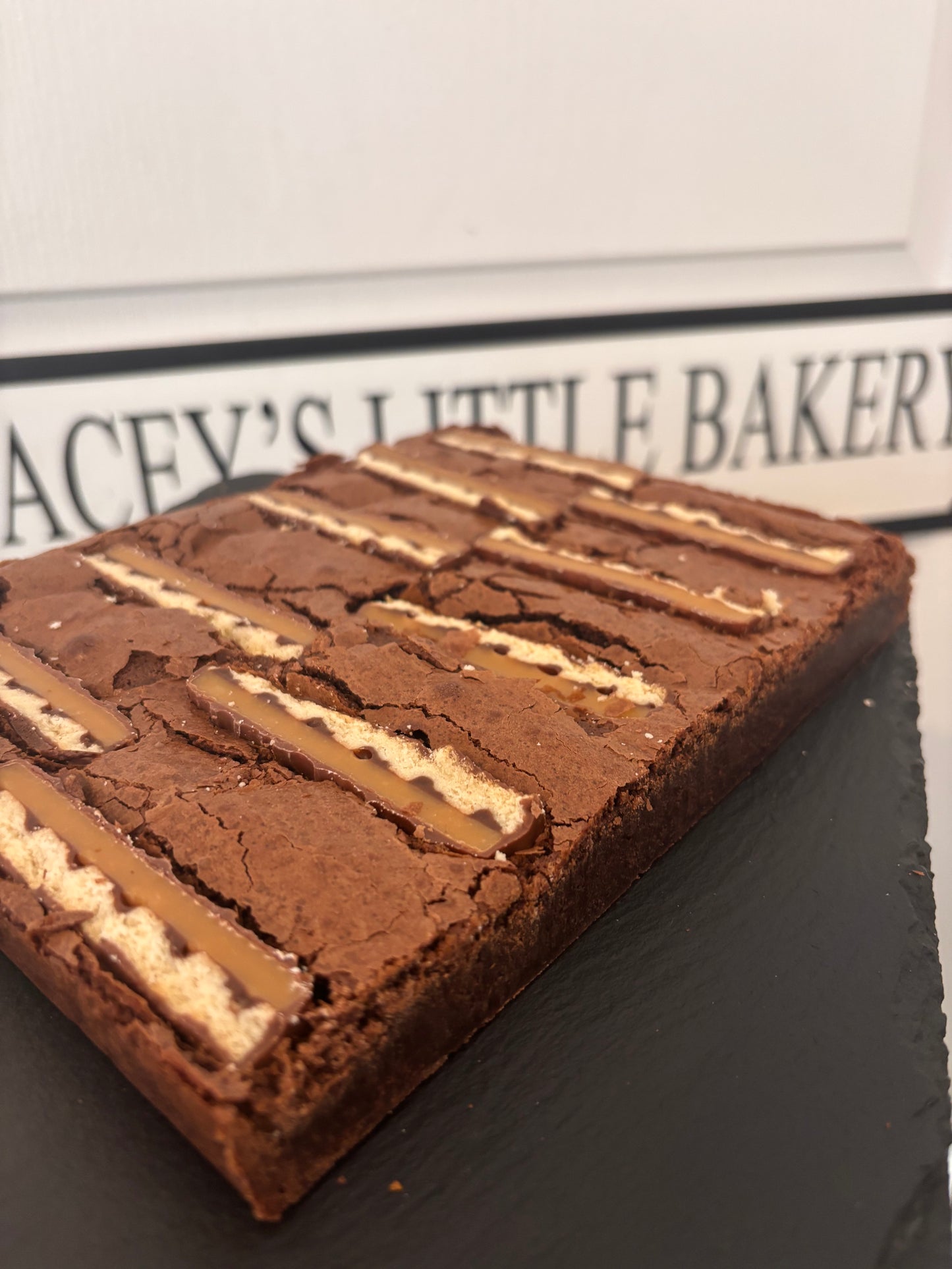 Twix Brownie Slab
