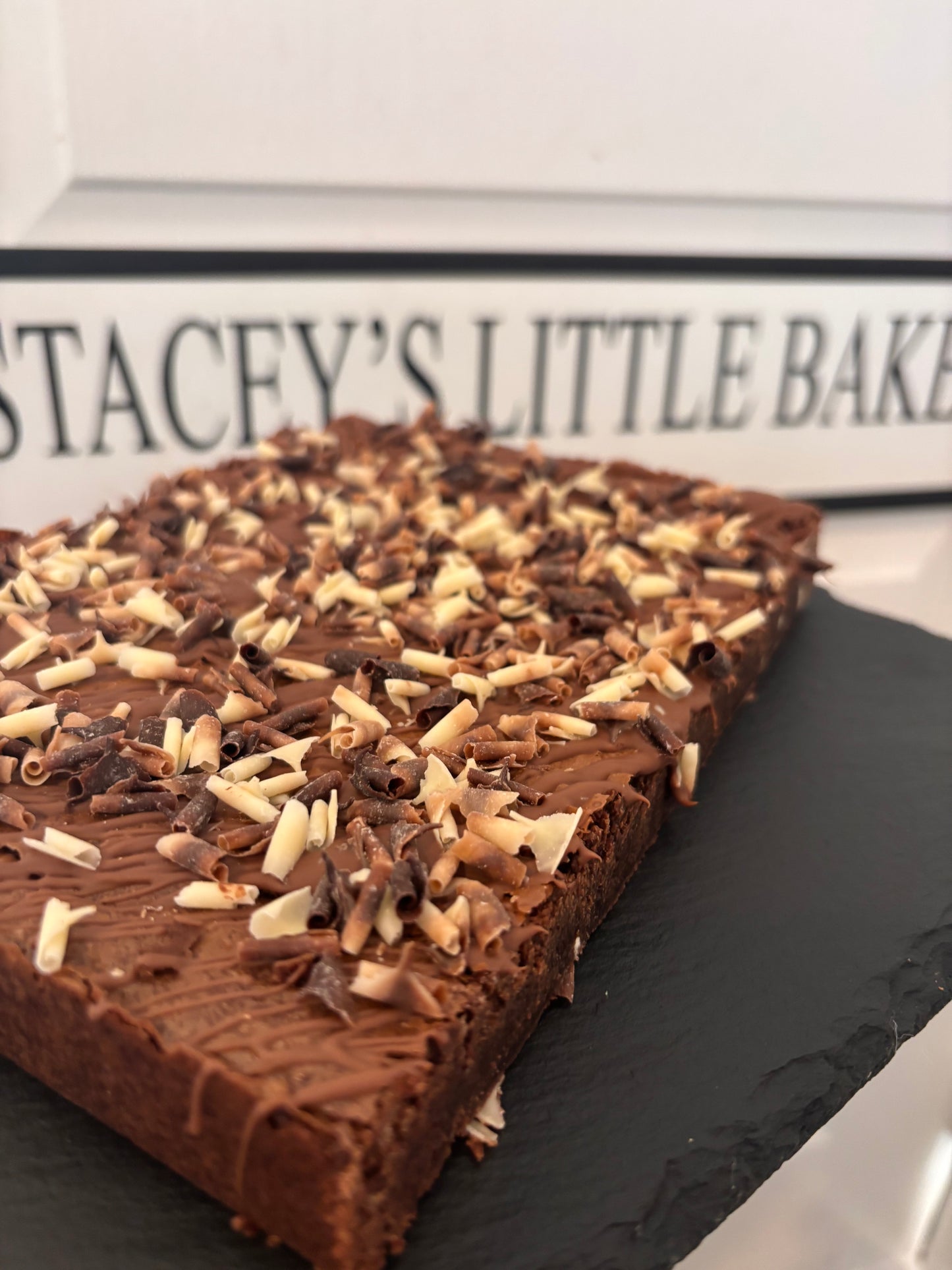 Triple Chocolate Brownie Slab