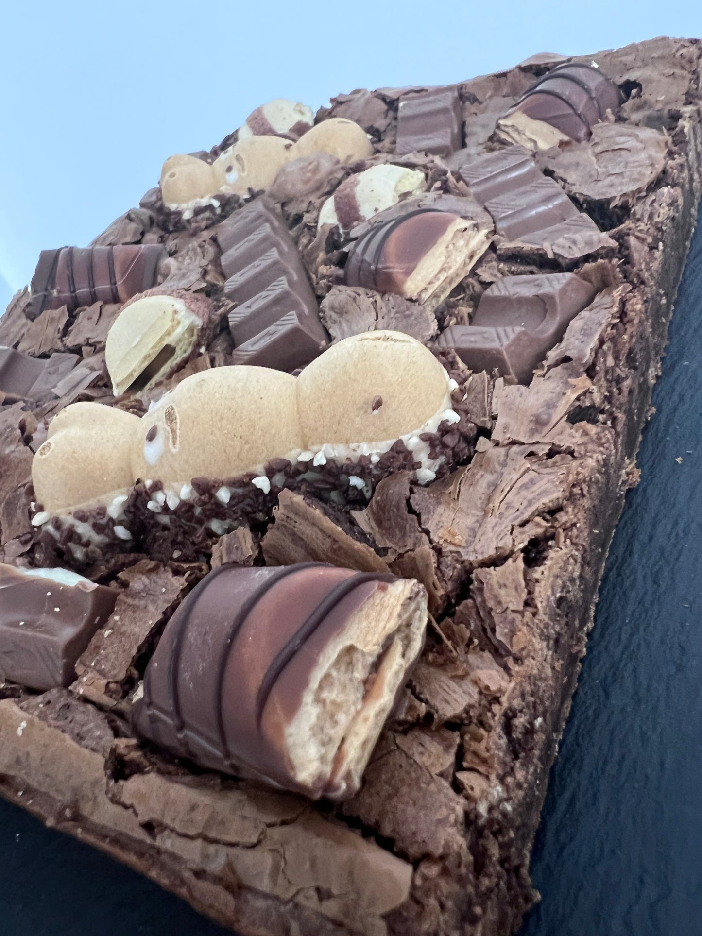 Kinder Brownie Slab