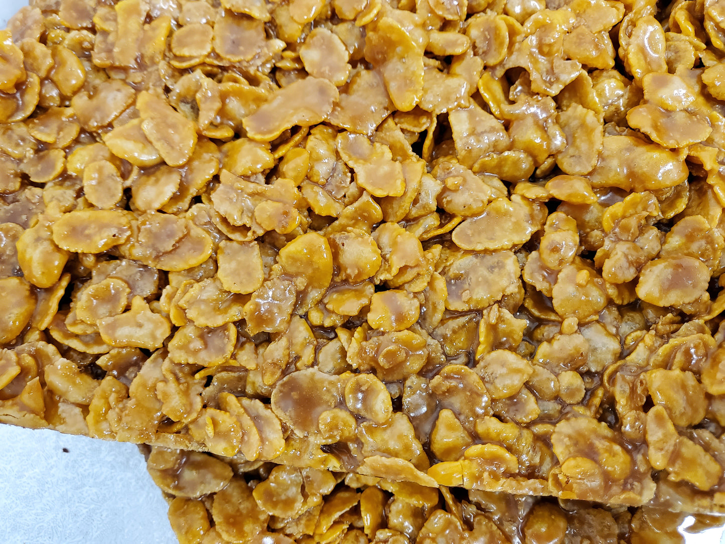 Caramel Cornflake Brownie Slab