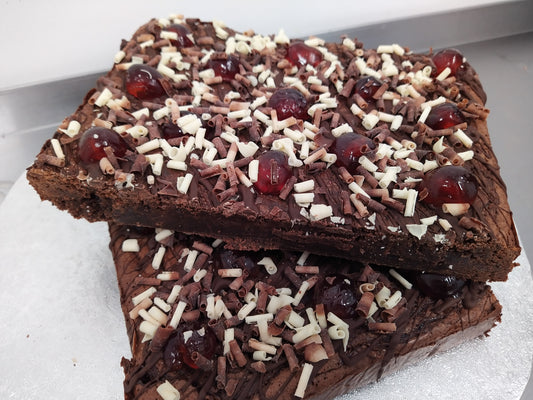 Black Forest Brownie Slab